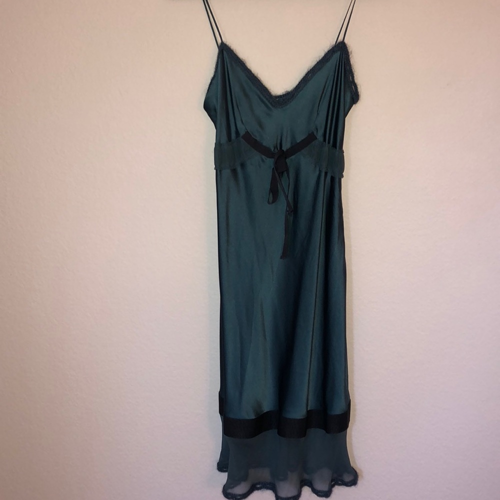 NWT Philosophy Di Alberta Feretti blue slip dress